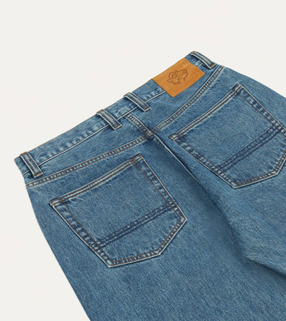 Drake's Bleach Wash 14.2oz Japanese Selvedge Denim Five-Pocket Jeans