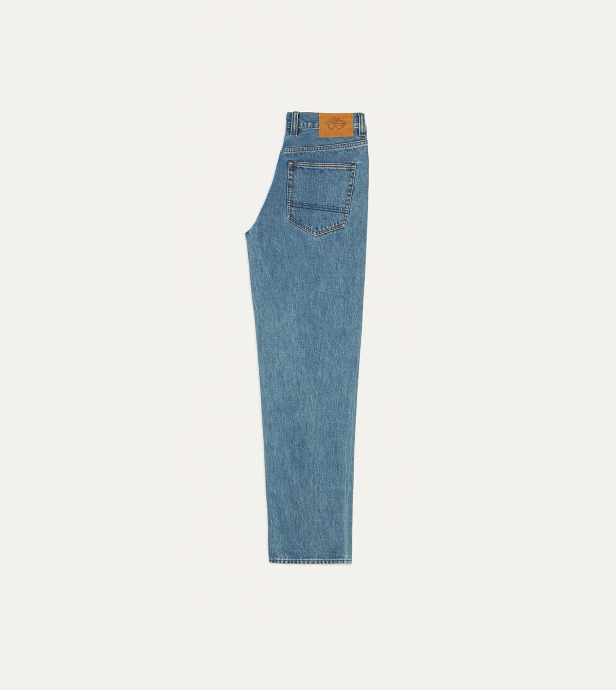 Drake's Bleach Wash 14.2oz Japanese Selvedge Denim Five-Pocket Jeans