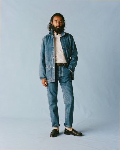 Drake's Bleach Wash 14.2oz Japanese Selvedge Denim Five-Pocket Jeans