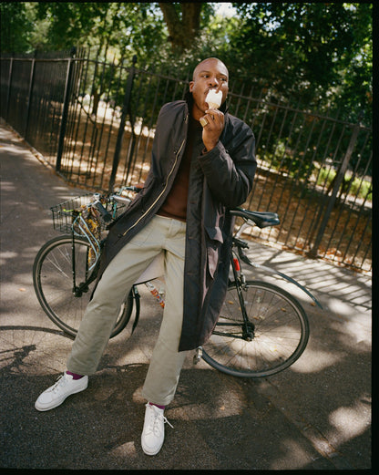 Drake's Light Olive Cotton Fatigue Trouser