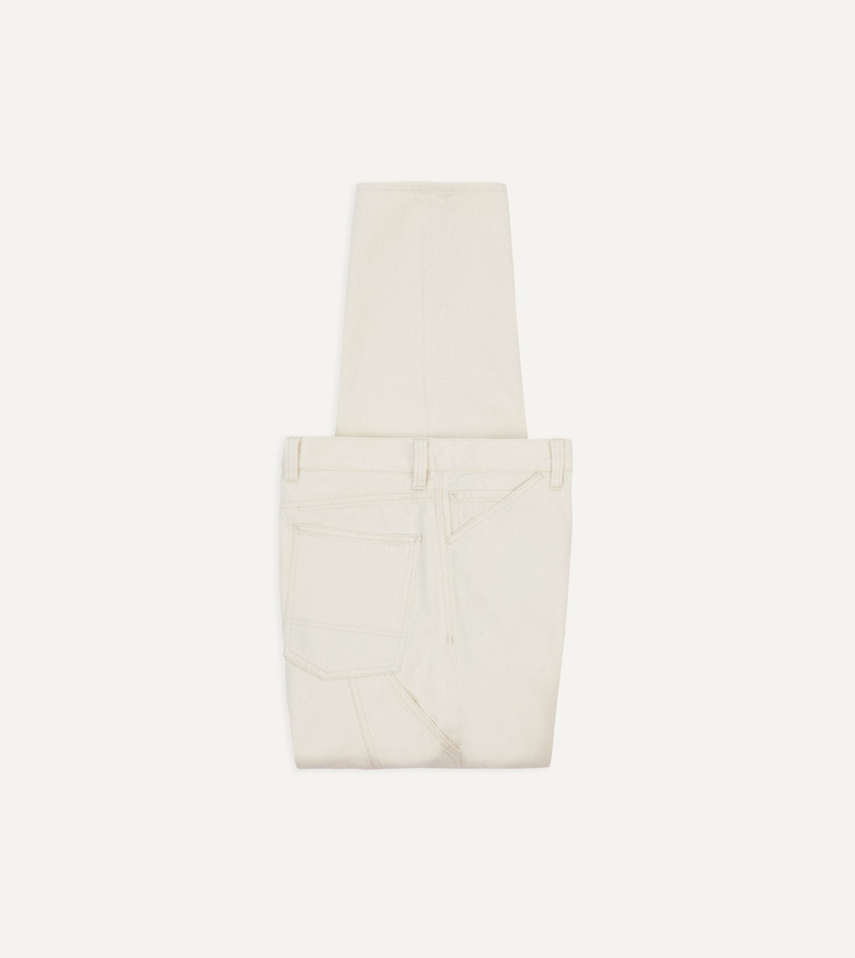 Drake's Ecru 12.7oz Selvedge Denim Painter Pants