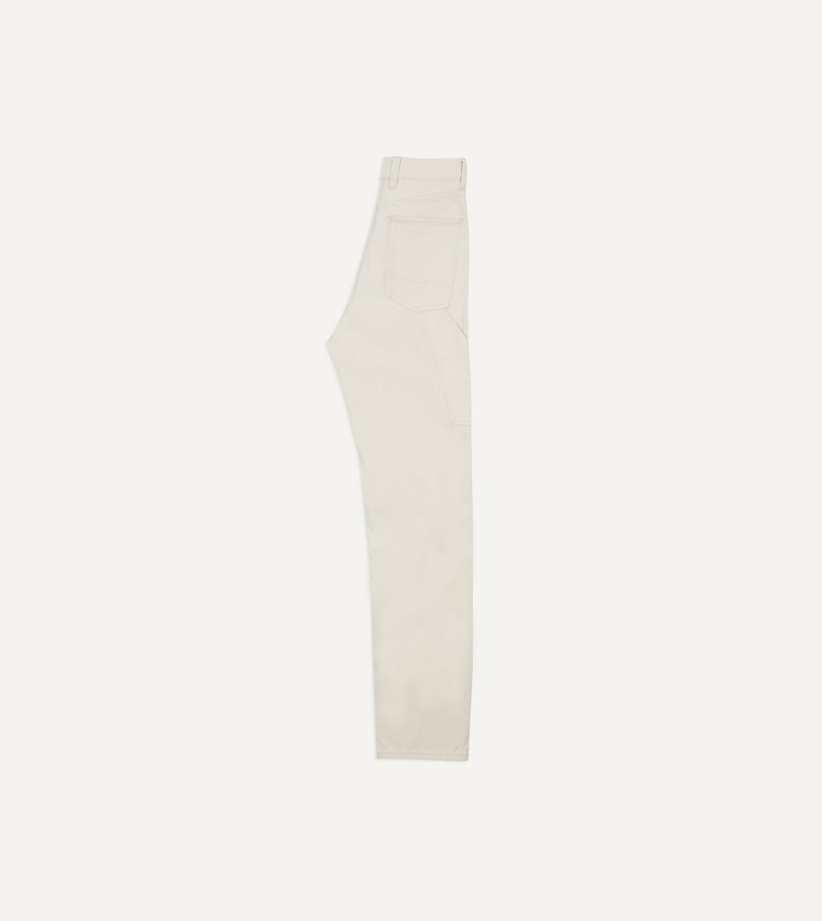 Drake's Ecru 12.7oz Selvedge Denim Painter Pants