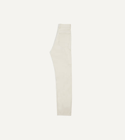 Drake's Ecru 12.7oz Selvedge Denim Painter Pants