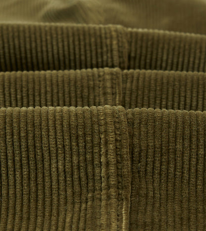 Drake's Olive Cotton Corduroy Games Trousers