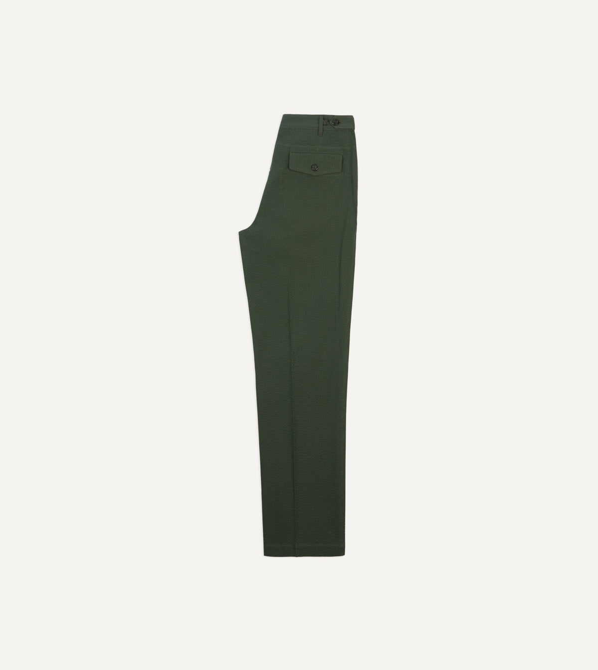 Drake's Olive Seersucker Games Trousers