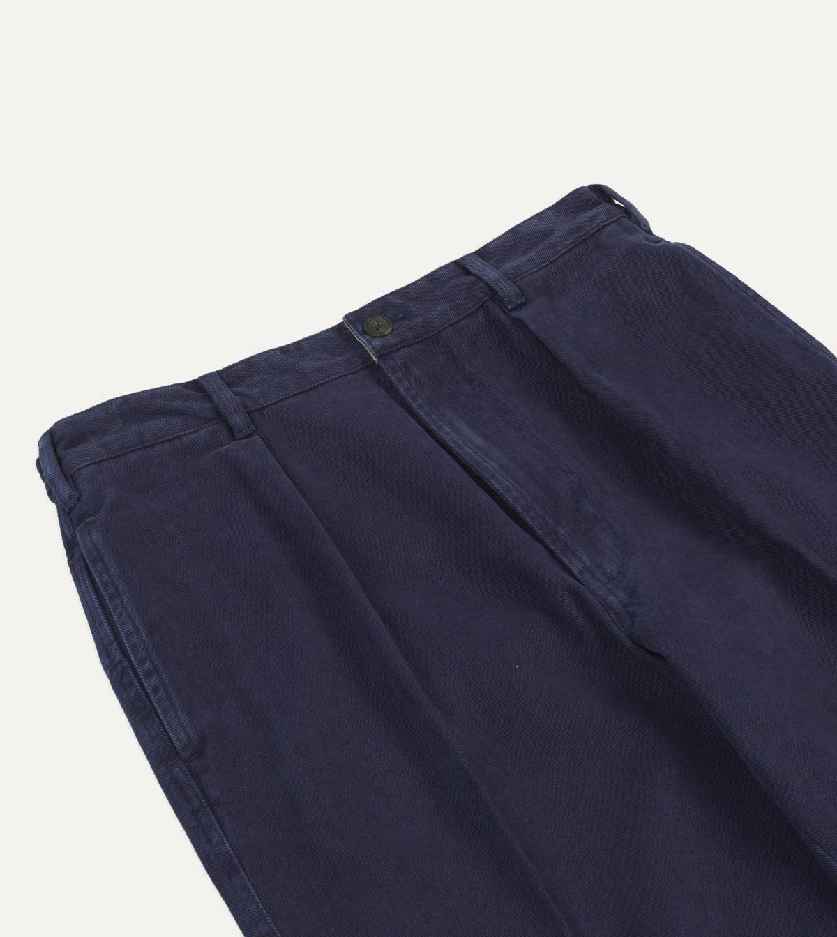 Drake's Indigo Heavy Cotton Twill Games Trousers