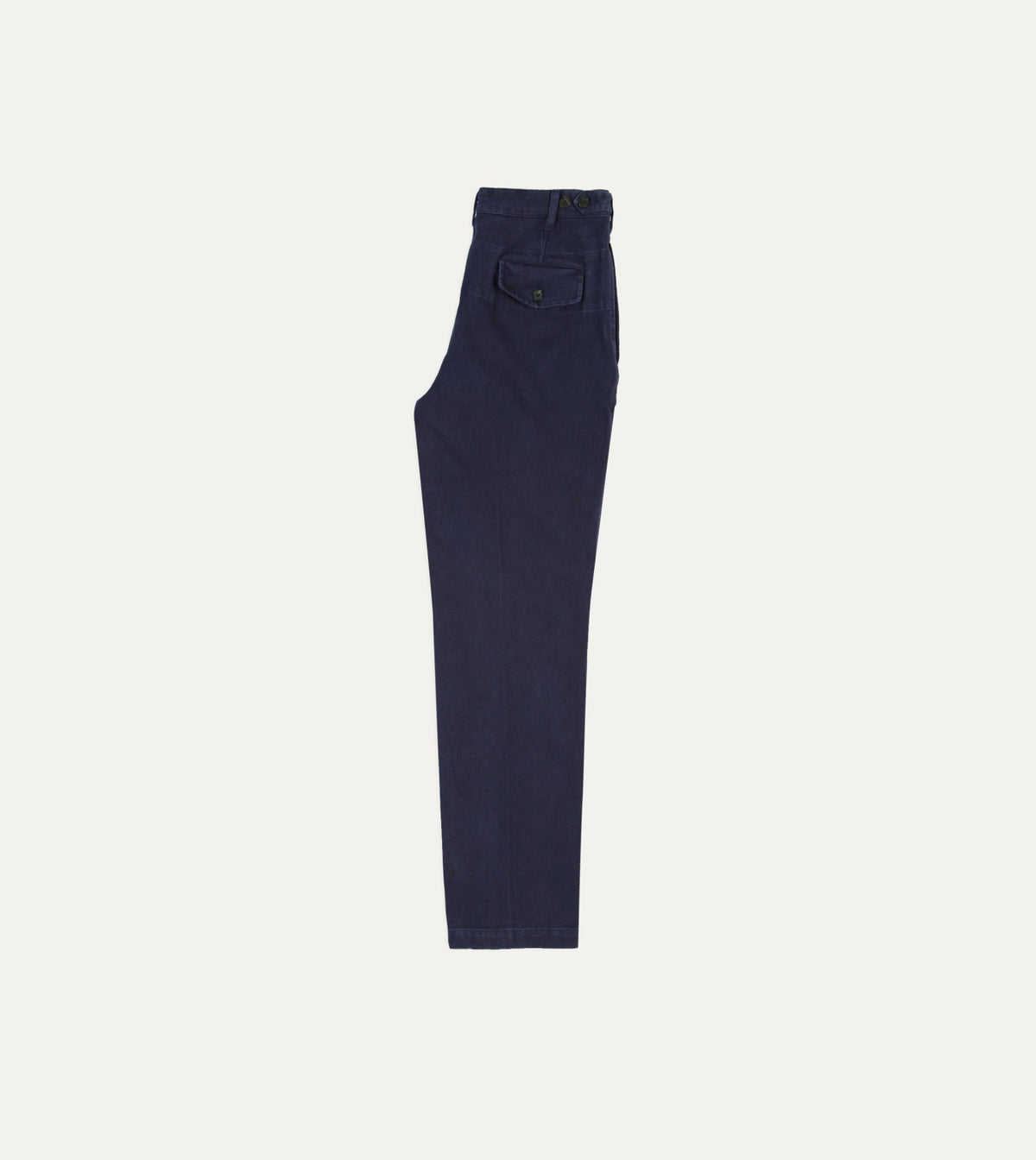 Drake's Indigo Heavy Cotton Twill Games Trousers