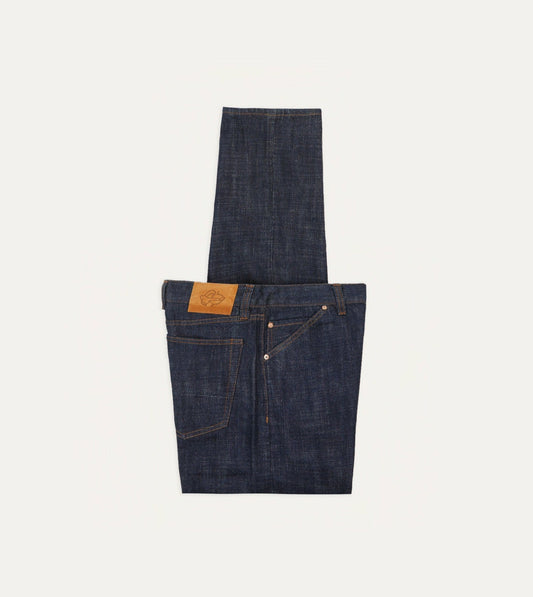 Drake's Indigo Rinse 15.5oz Japanese Selvedge Denim Five-Pocket Jeans