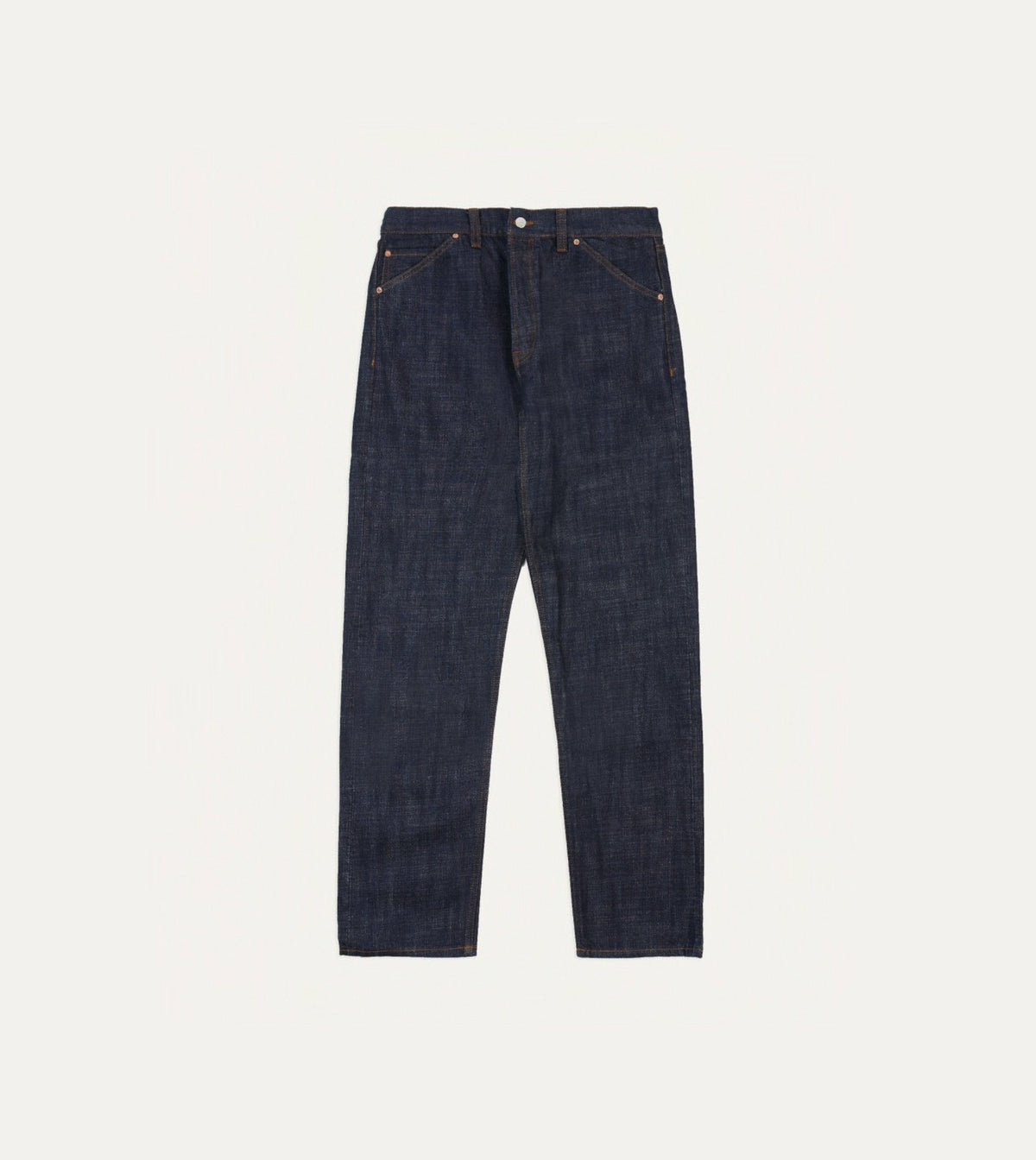 Drake's Indigo Rinse 15.5oz Japanese Selvedge Denim Five-Pocket Jeans