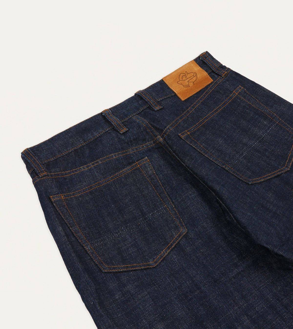 Drake's Indigo Rinse 15.5oz Japanese Selvedge Denim Five-Pocket Jeans