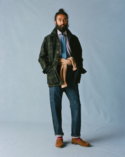 Drake's Indigo Rinse 15.5oz Japanese Selvedge Denim Five-Pocket Jeans