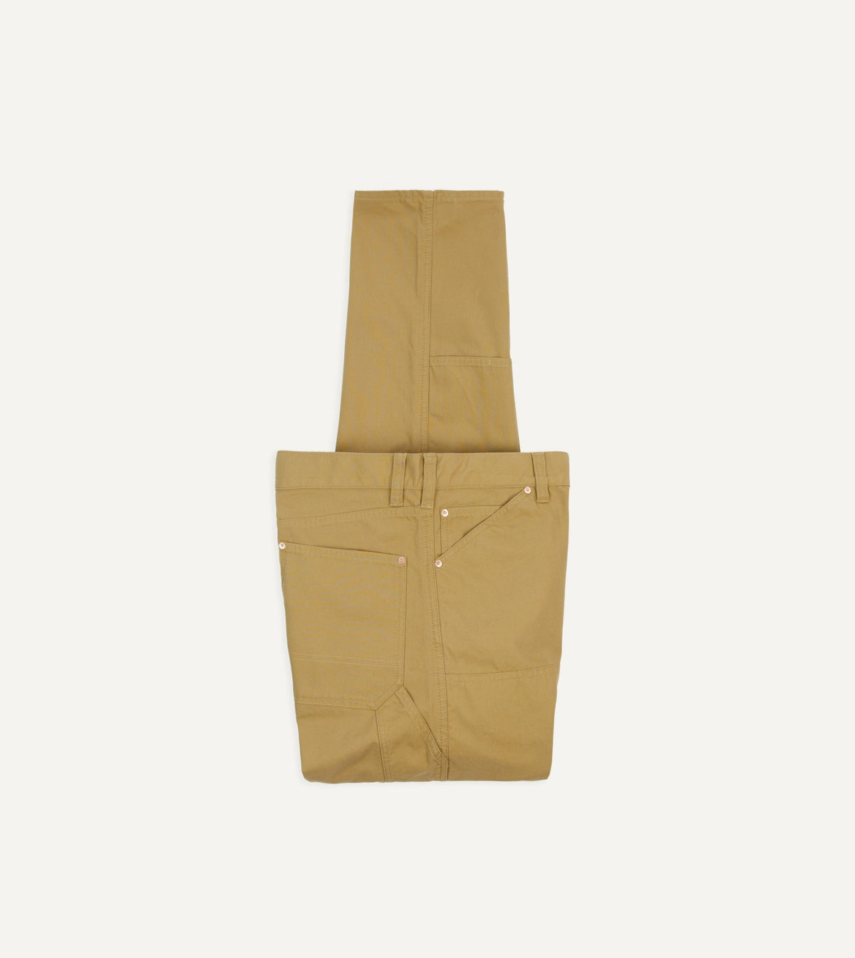 Drake's Sand Lightweight Cotton Canvas Carpenter Pant