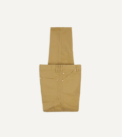 Drake's Sand Lightweight Cotton Canvas Carpenter Pant