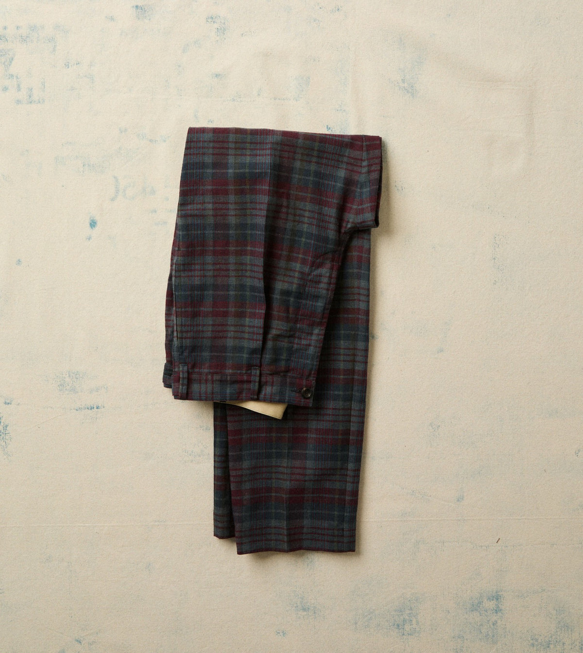 Drake's Madras Check Games Trouser