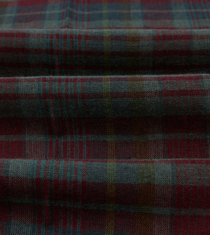 Drake's Madras Check Games Trouser