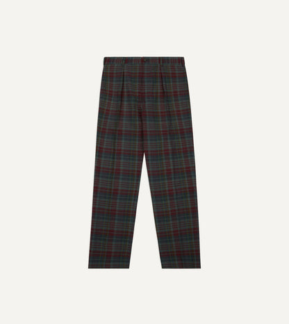 Drake's Madras Check Games Trouser