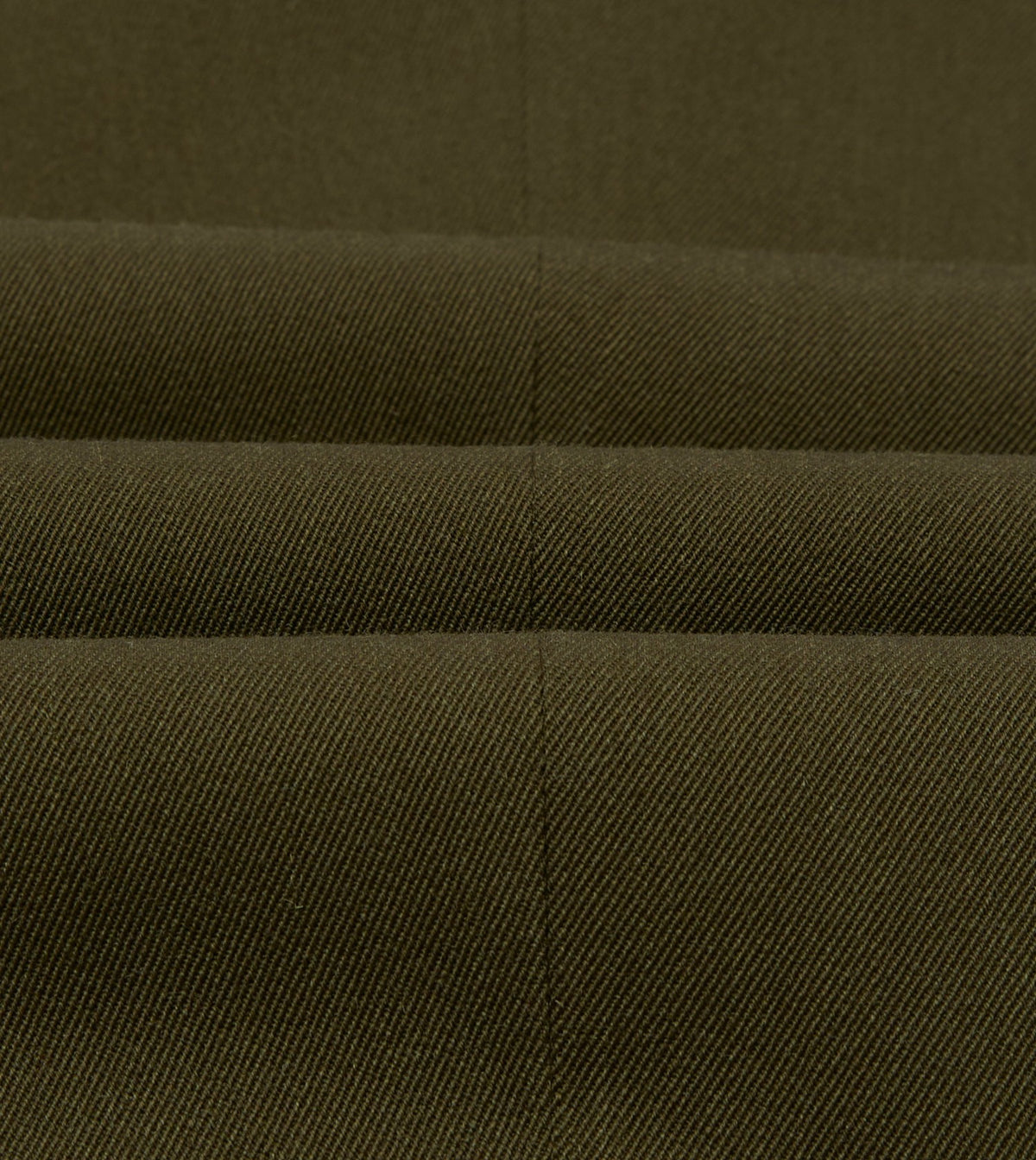 Drake's Olive Wool-Cotton Single Pleat Trouser