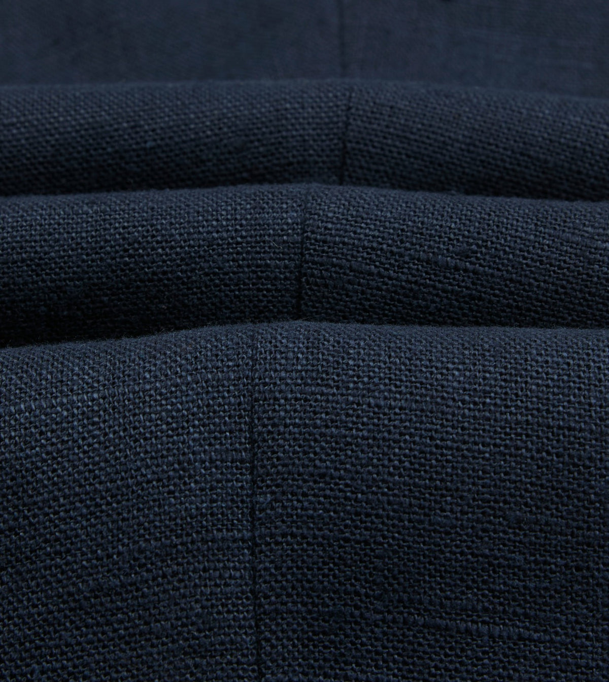 Drake's Navy Linen Single Pleat Trouser