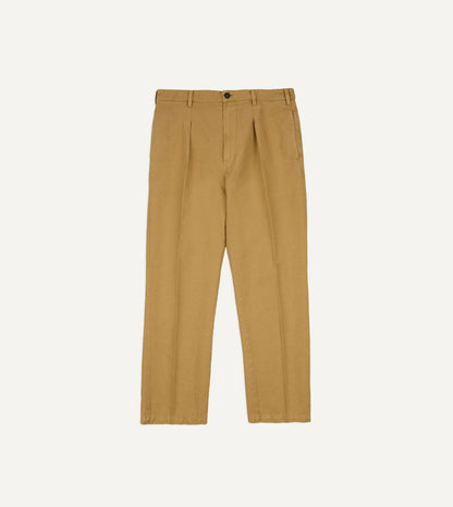 Drake's Sand Cotton-Linen Games Trouser