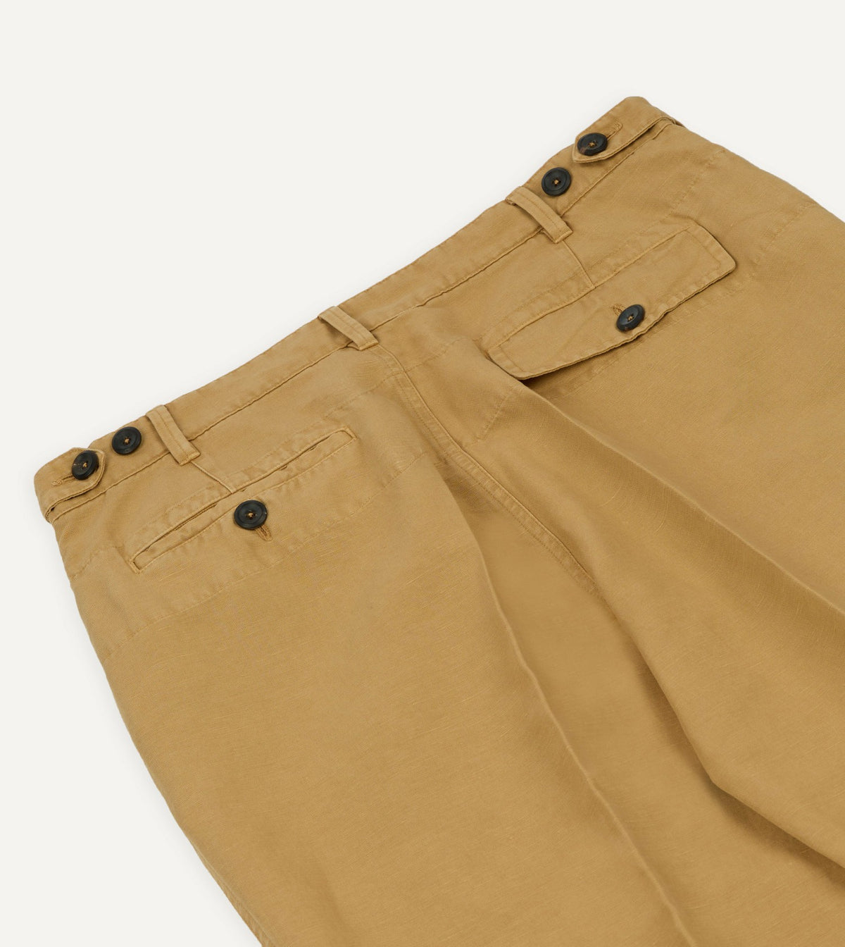 Drake's Sand Cotton-Linen Games Trouser