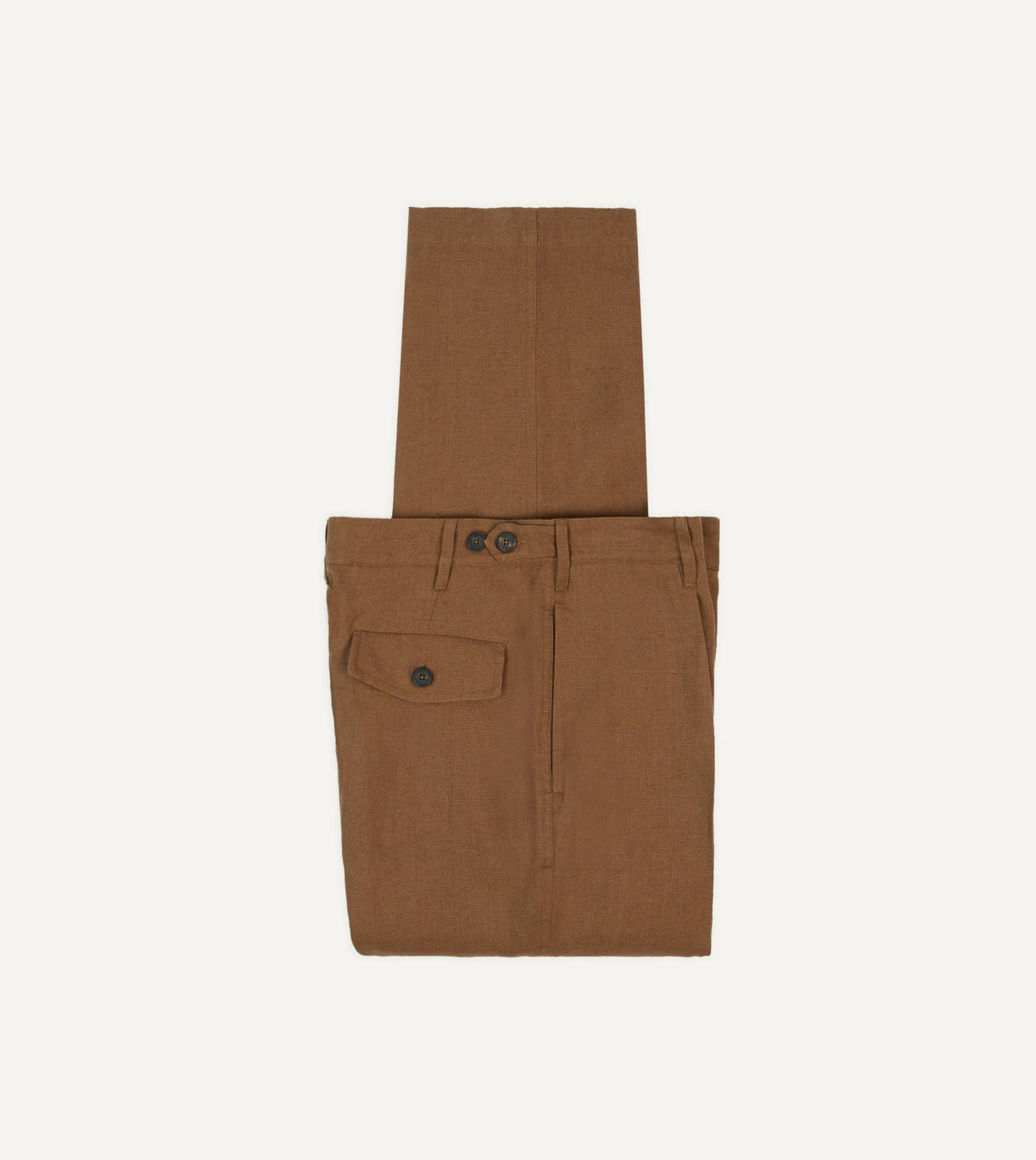 Drake's Tobacco Antique Linen Games Trousers