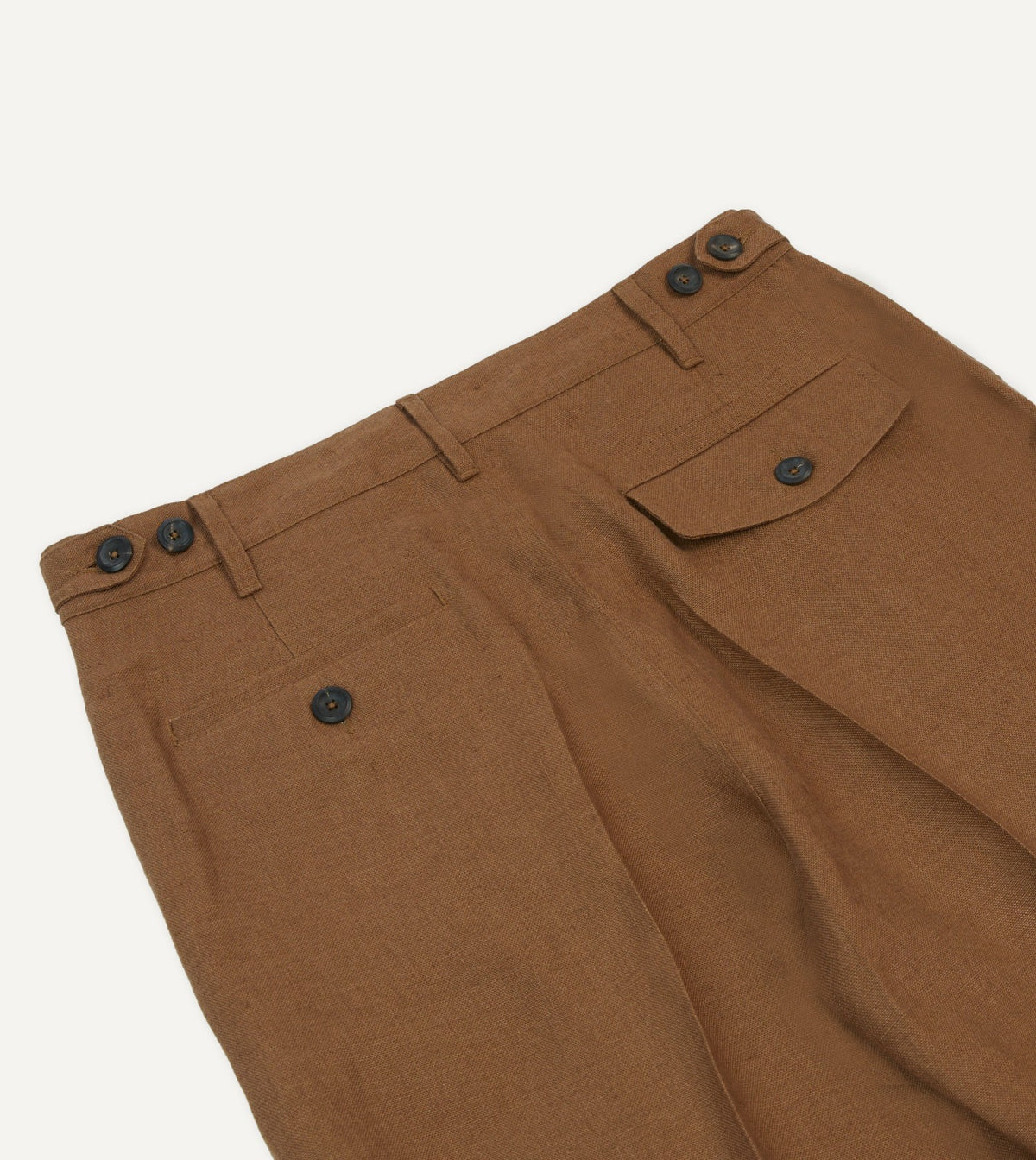 Drake's Tobacco Antique Linen Games Trousers