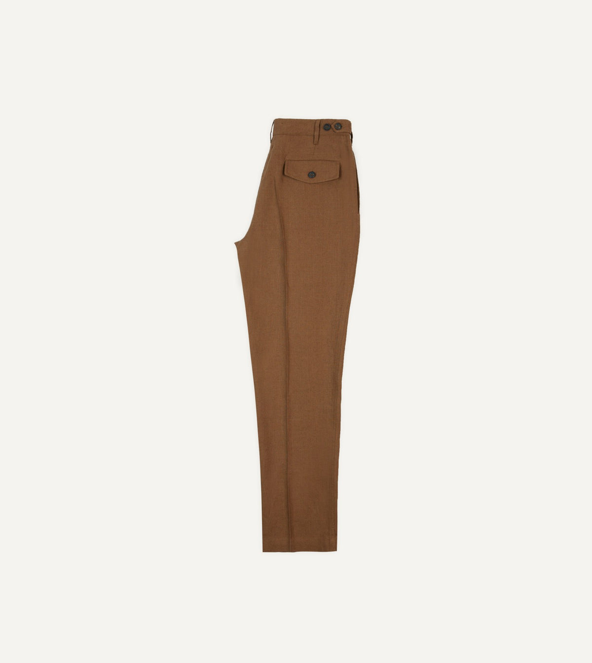 Drake's Tobacco Antique Linen Games Trousers
