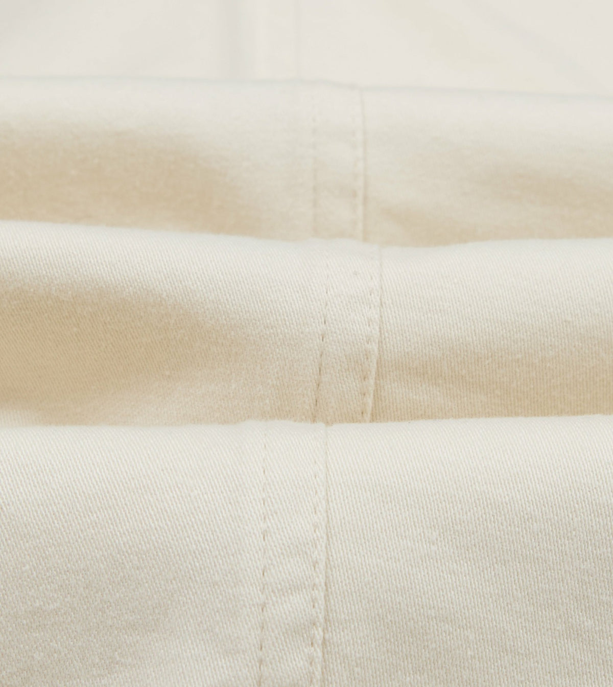 Drake's Ecru Cotton Drawstring Trousers