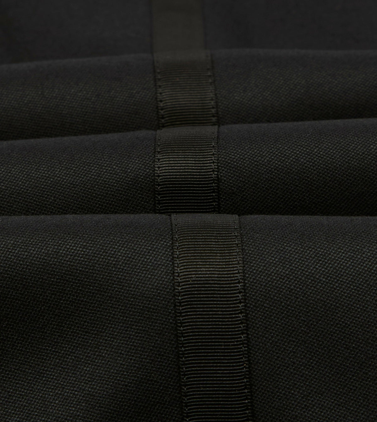 Drake's Black Barathea Wool Dinner Trousers