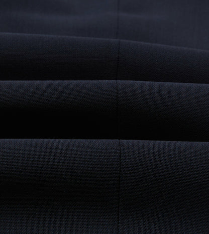 Drake's Navy Tropical Wool Single Pleat Trouser