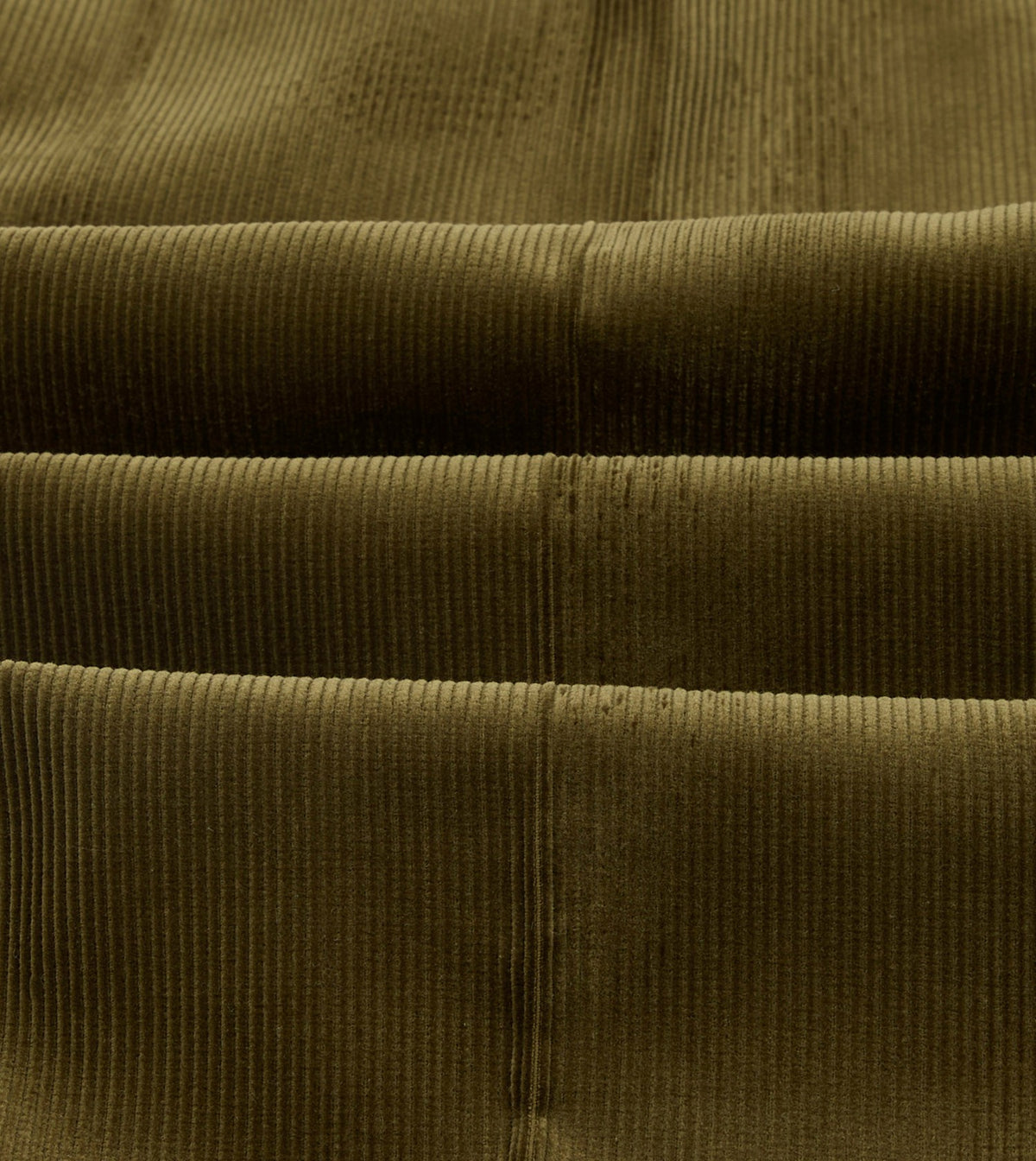 Drake's Olive Mid-Wale Corduroy Single Pleat Trouser