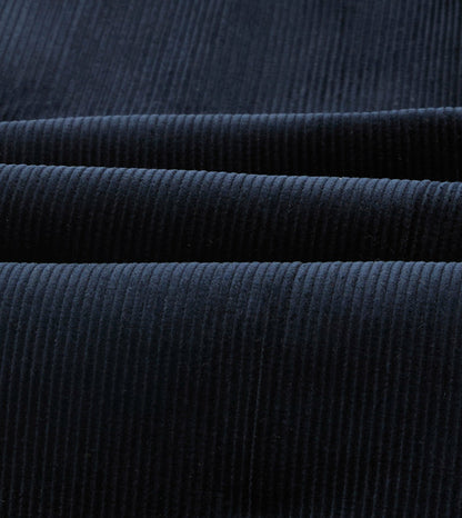 Drake's Navy Mid-Wale Corduroy Single Pleat Trouser