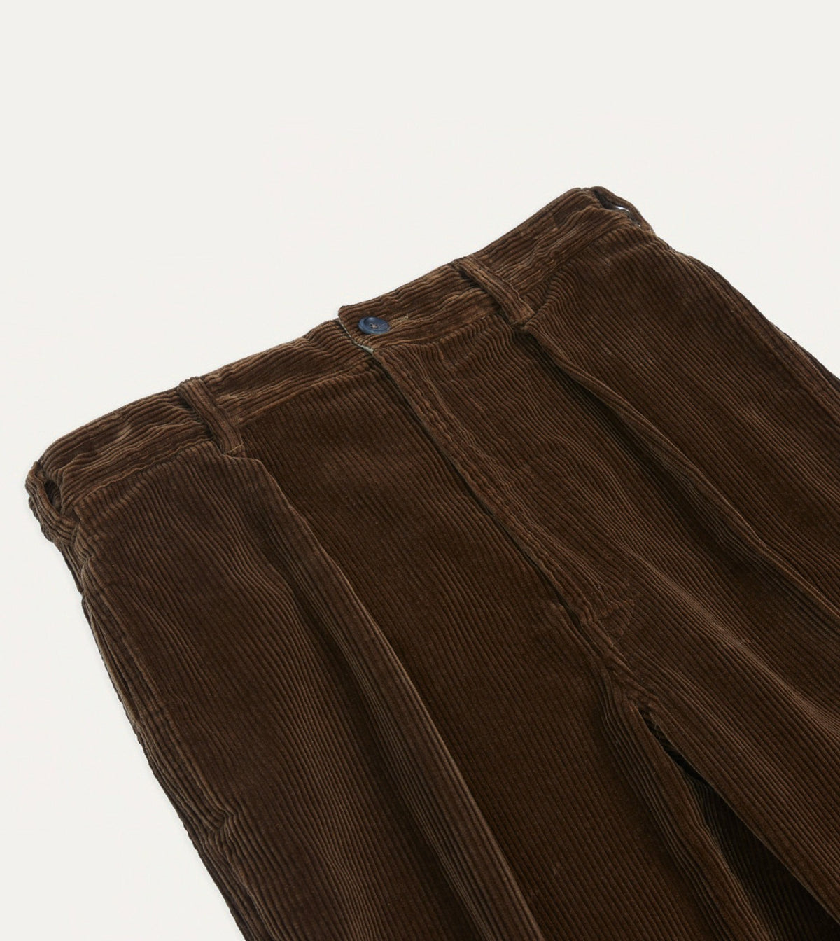 Drake's Russet Cotton Corduroy Games Trousers