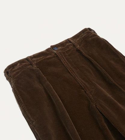 Drake's Russet Cotton Corduroy Games Trousers