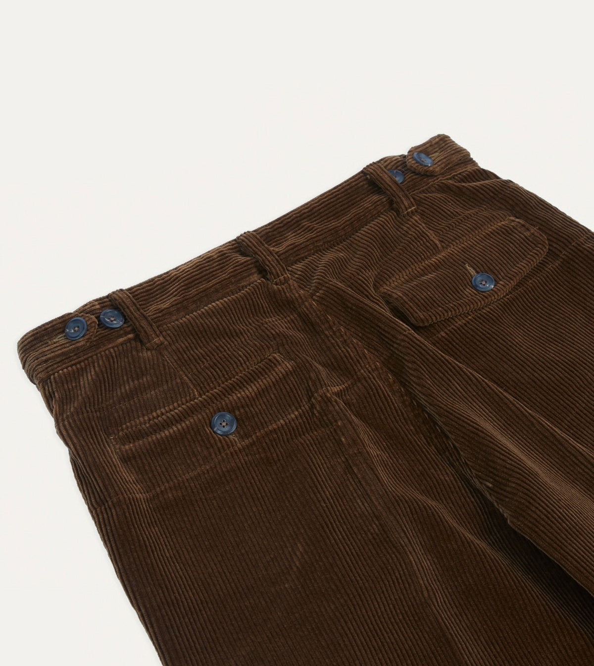 Drake's Russet Cotton Corduroy Games Trousers