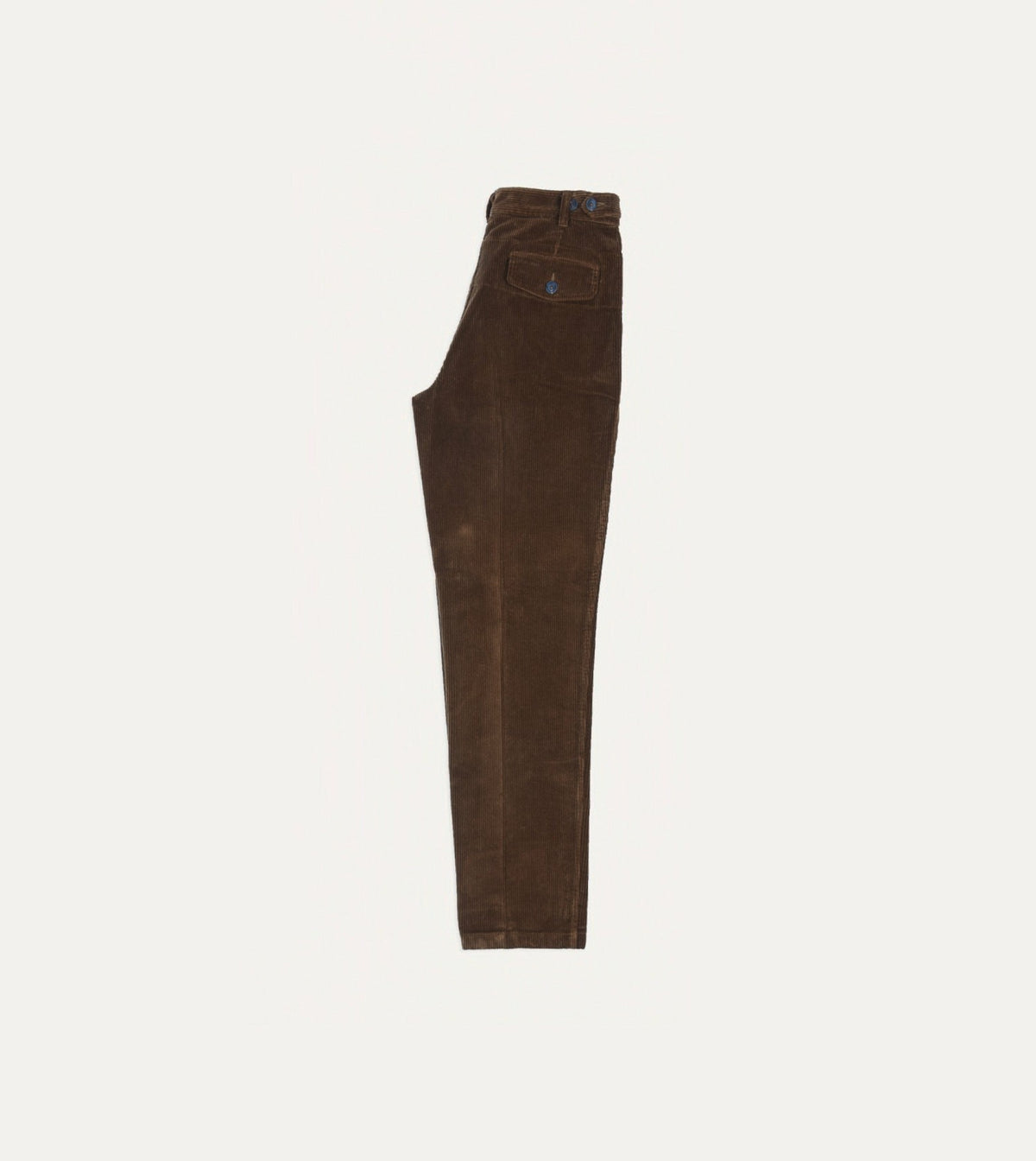Drake's Russet Cotton Corduroy Games Trousers