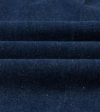 Drake's Indigo Cotton-Linen Games Trousers