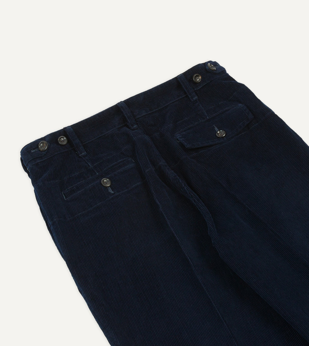 Drake's Navy Cotton Corduroy Field Games Trousers