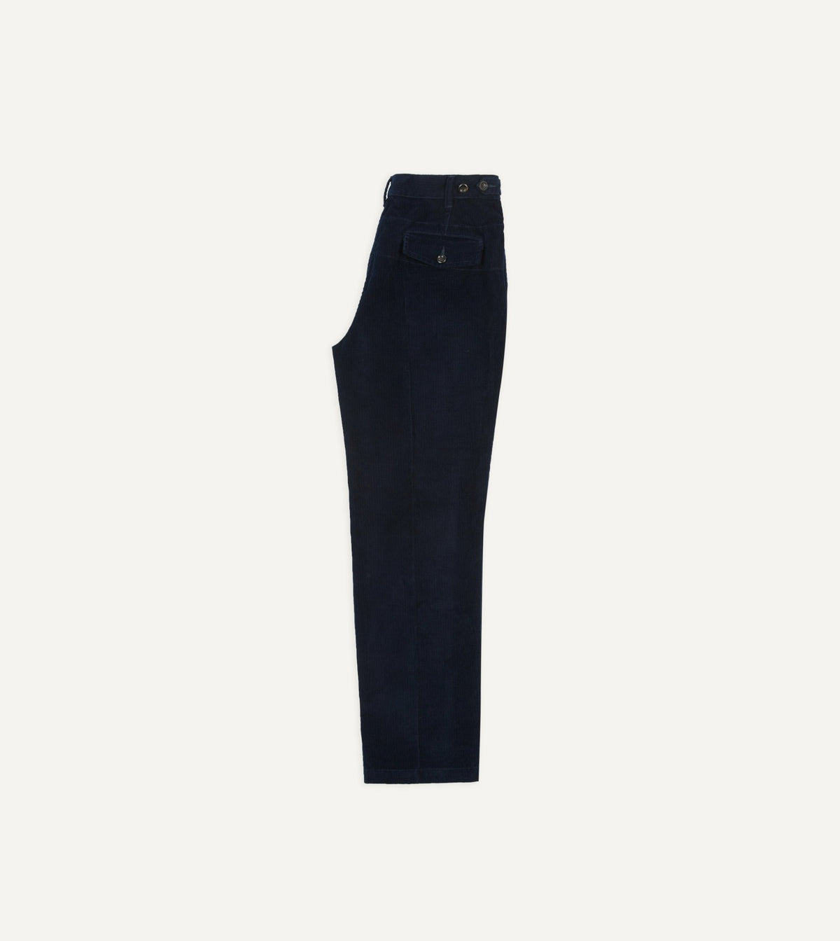 Drake's Navy Cotton Corduroy Field Games Trousers