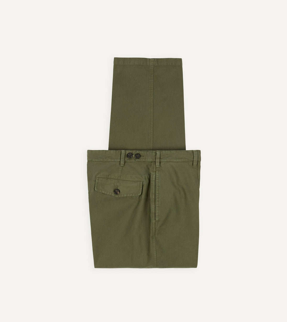 Drake's Olive Summer Moleskin Games Trouser