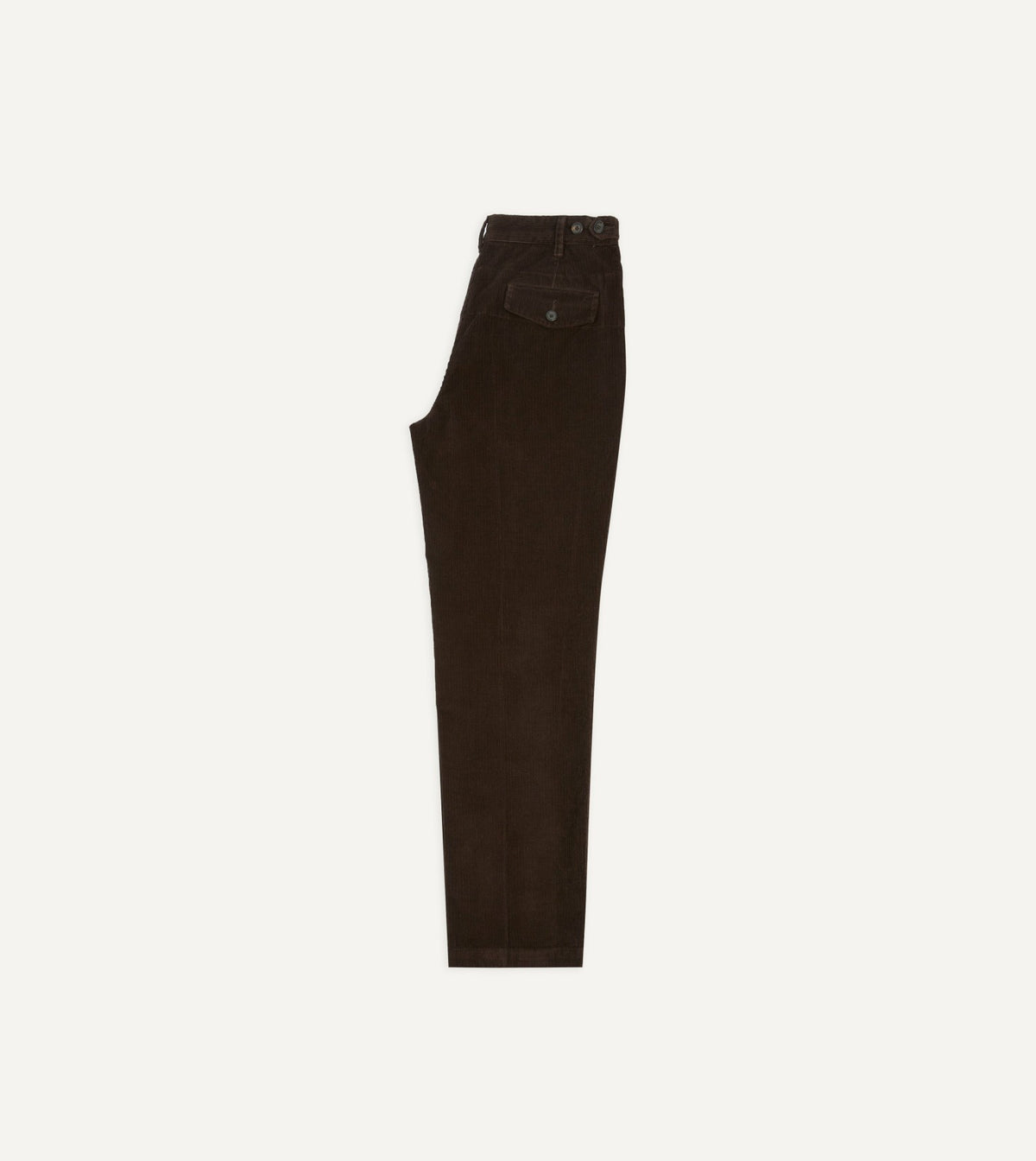 Drake's Brown Cotton Corduroy Field Games Trousers