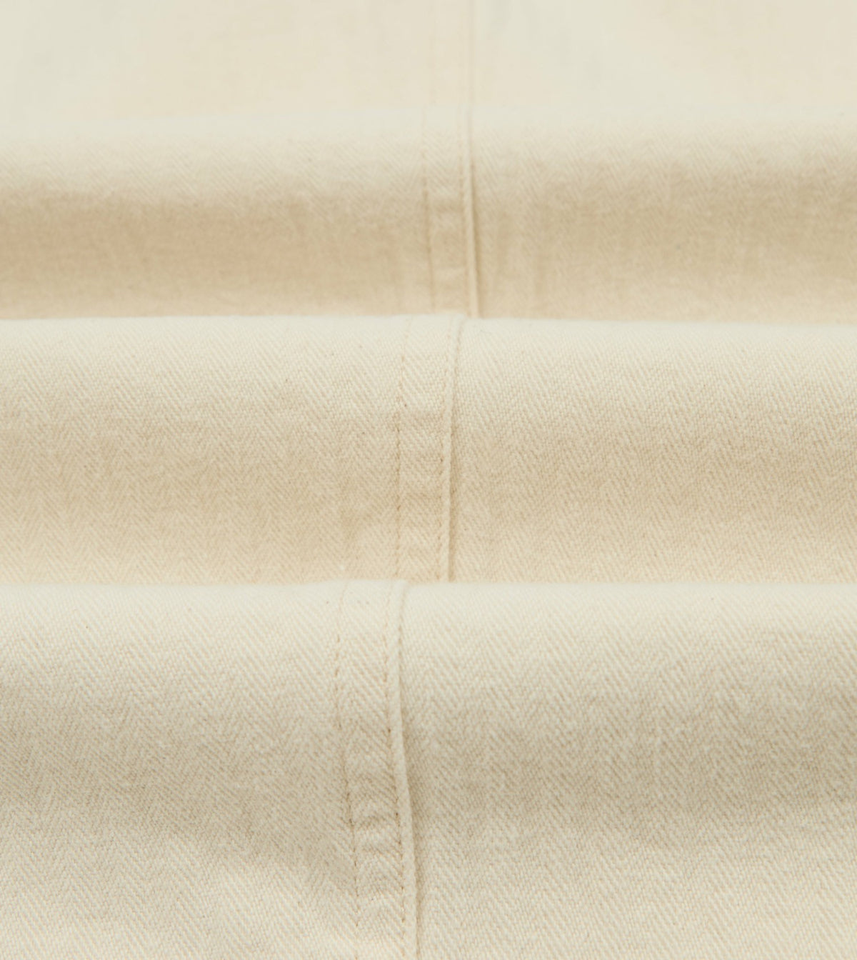 Drake's Ecru Herringbone Twill Cotton Games Trouser