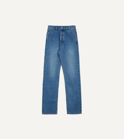 Drake's Custom Wash 14.2oz Selvedge Denim Painter Pants