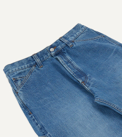 Drake's Custom Wash 14.2oz Selvedge Denim Painter Pants