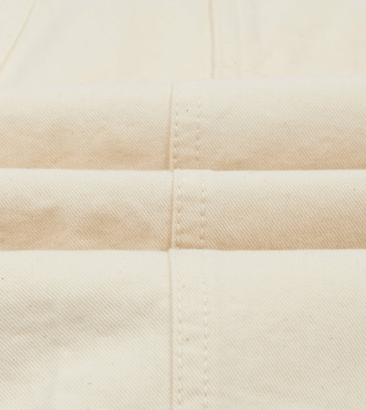 Drake's Ecru Cotton Twill Fatigue Trouser