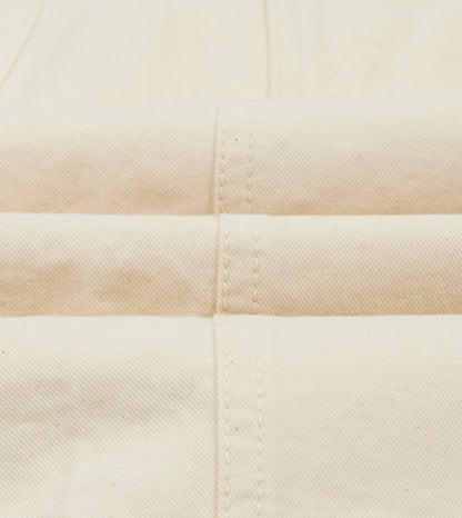 Drake's Ecru Cotton Twill Fatigue Trouser