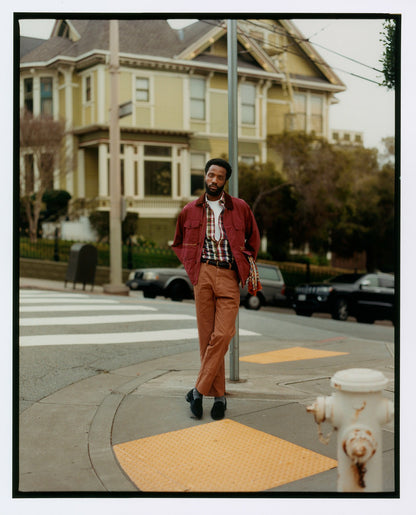 Drake's Tobacco Lightweight Cotton Canvas Carpenter Pant