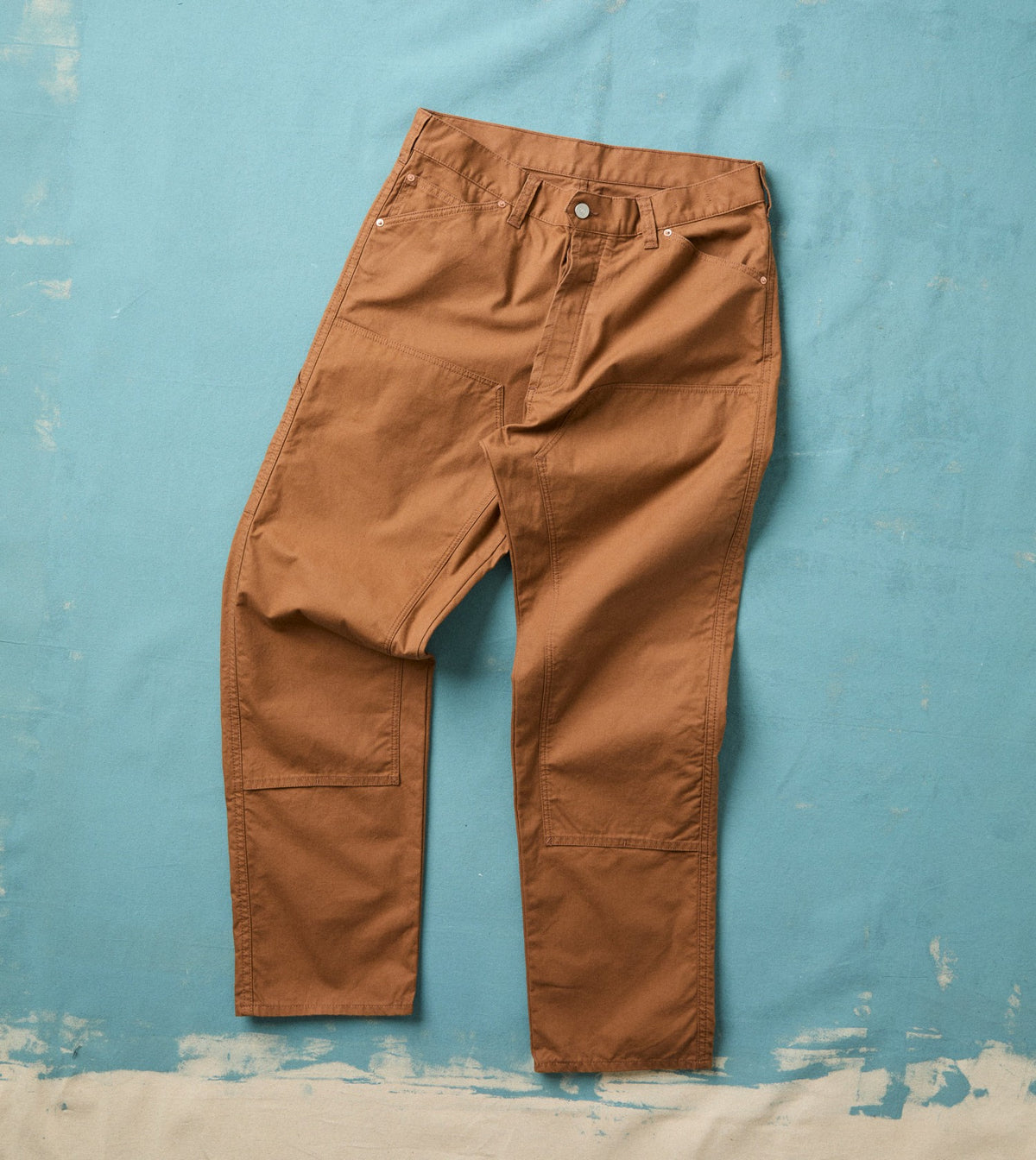 Drake's Tobacco Lightweight Cotton Canvas Carpenter Pant
