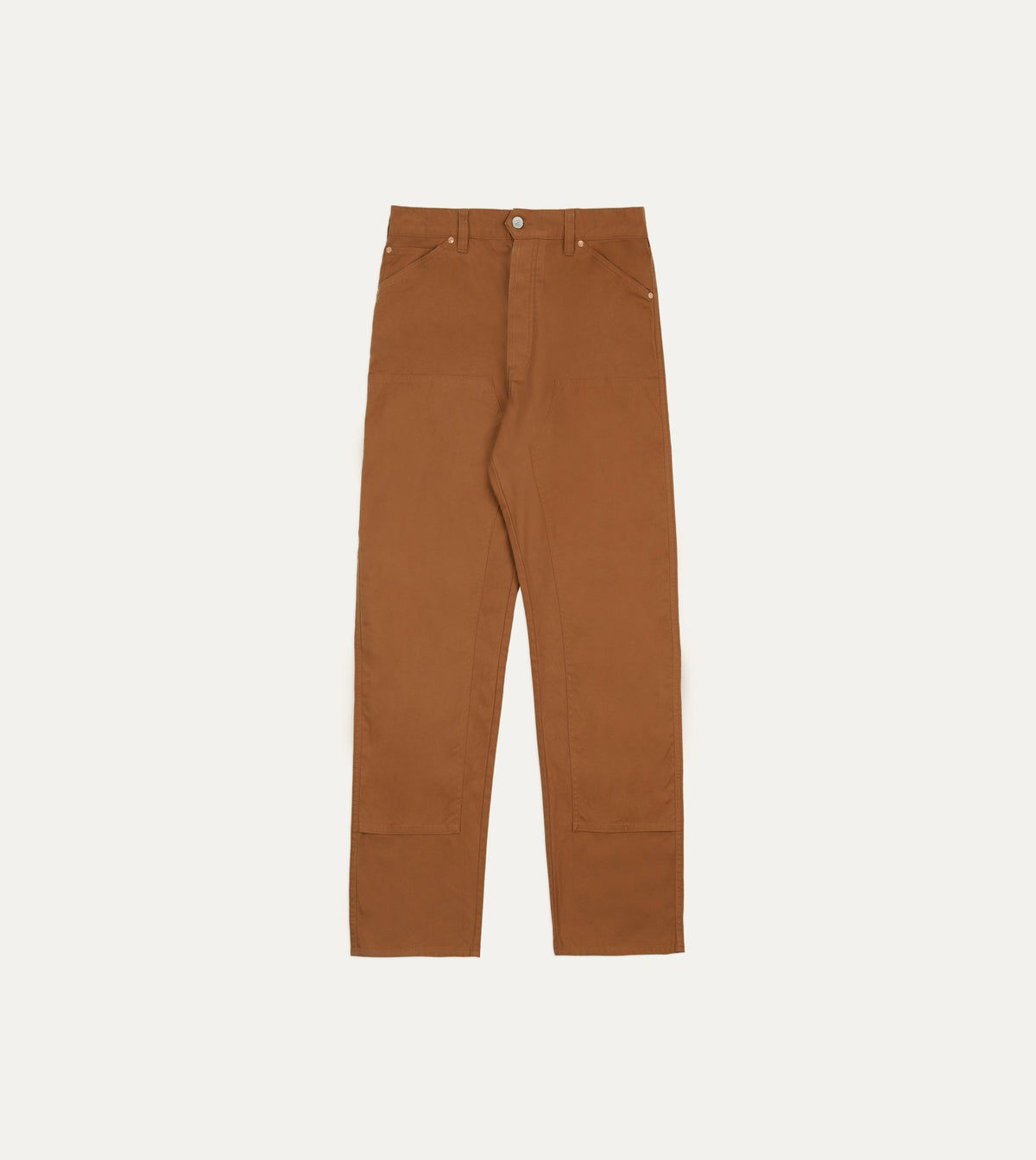 Drake's Tobacco Lightweight Cotton Canvas Carpenter Pant