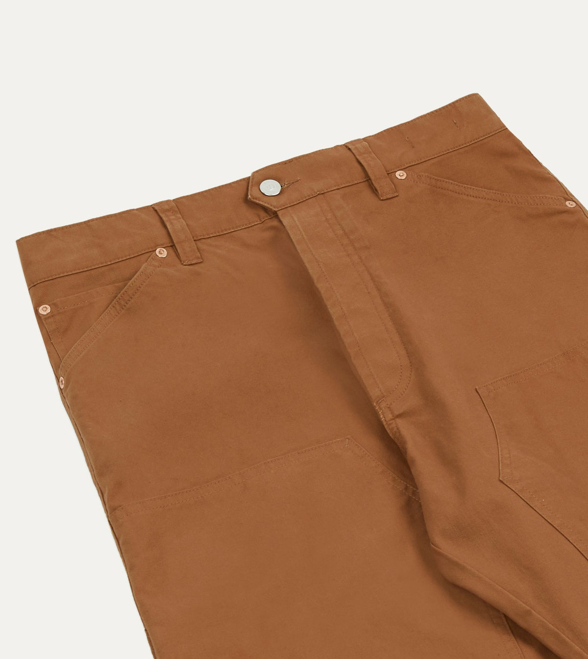 Drake's Tobacco Lightweight Cotton Canvas Carpenter Pant
